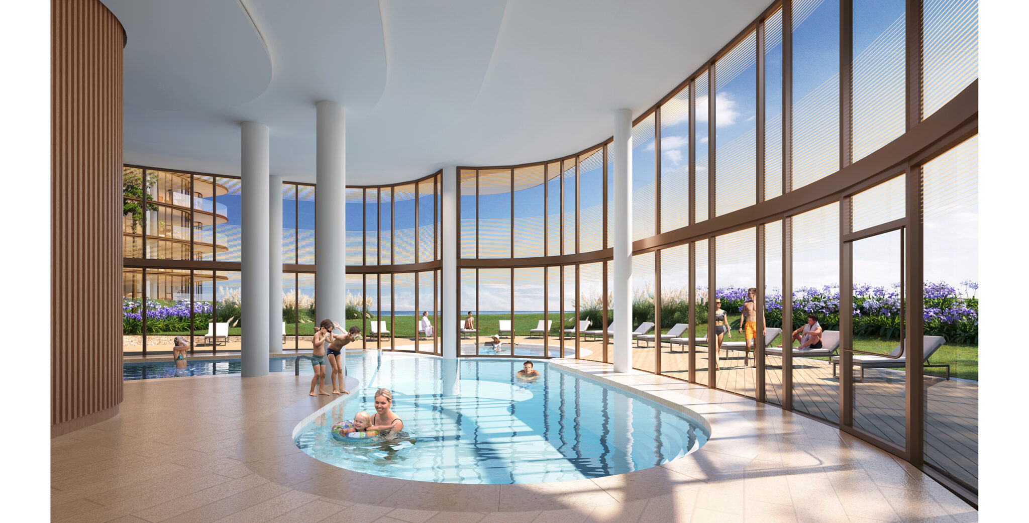 La Reserva. Interior view of the In/Out pool.