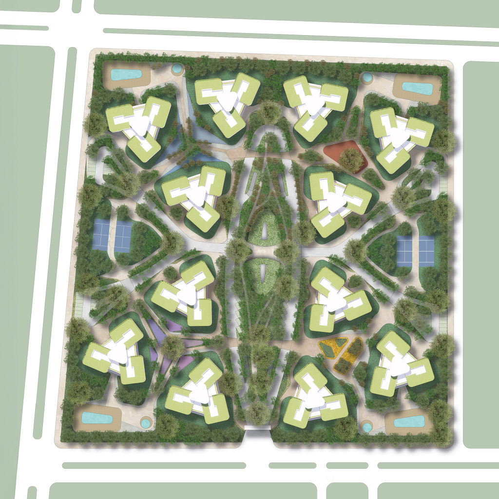 Cloverleaf site plan